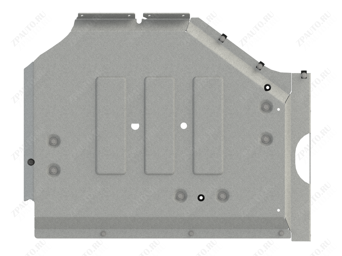 Защита Контур термостатирования для VOYAH Free EVR гибрид 2023 - V-PMSM(электромотор) 39kW+1,5 AT FullWD;, Sheriff, алюминий 4 мм, арт. 60.6167