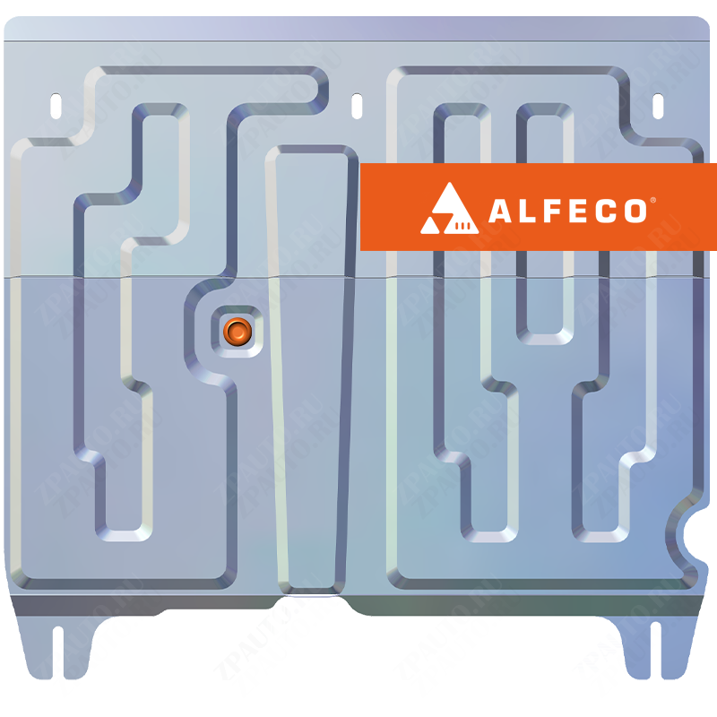 Защита  картера и КПП Lifan Smily 320 2010-2016 V-1,3 , ALFeco, алюминий 4мм, арт. ALF3504al