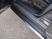 Пороги с площадкой (нерж. лист) 60,3 мм для автомобиля Nissan Pathfinder 2014-, TCC Тюнинг NISPAT14-14