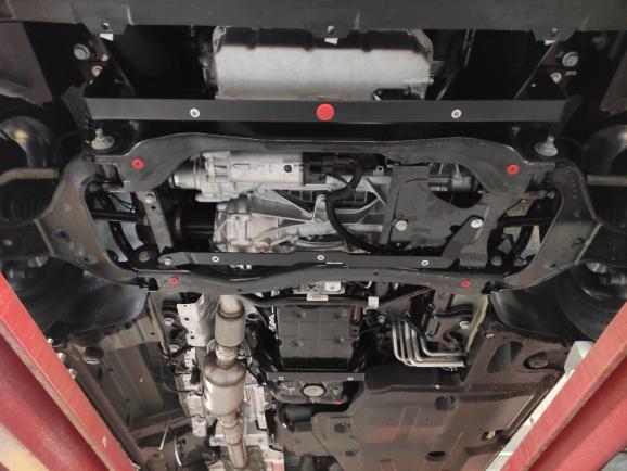 13.07K ЗАЩИТА КАРТЕРА ДВИГАТЕЛЯ, КПП MB V-КЛАСС V-ВСЕ, 4WD 2014- / VITO (W447) V-ВСЕ, 4WD 2014- 2 ЧАСТИ (КРОМЕ V-2.0D 237 Л.С.) (КОМПОЗИТ 6 ММ)