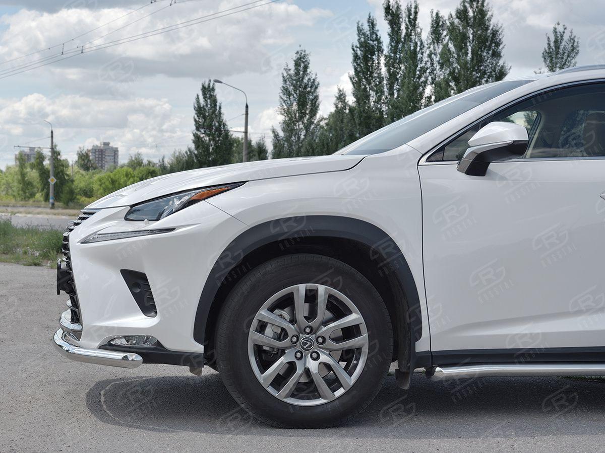 Защита переднего бампера d57 на Lexus NX 2017, Slitkoff LNX3Z-002937