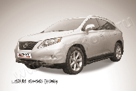 Защита переднего бампера d76+d57 двойная черная Lexus RX-350 (2008-2012) , Slitkoff, арт. LRX35005B