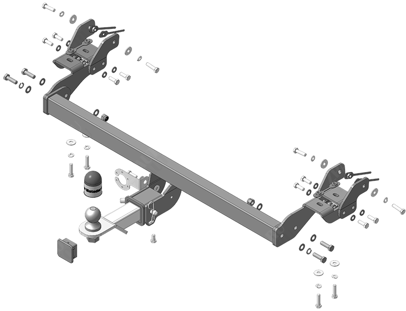 Фаркоп Evolute I-Space 2025-2026, тип шара E, MOTODOR, арт. 98606-E