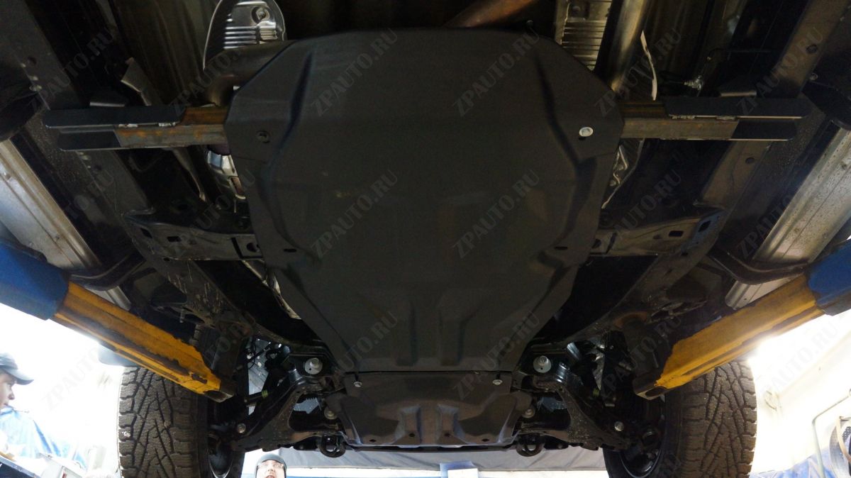 КОМПОЗИТНАЯ ЗАЩИТА КАРТЕРА ДВИГАТЕЛЯ И КПП TOYOTA TUNDRA, V-5.7; 4WD(2013-Н.В.), ИЗ 2-Х ЧАСТЕЙ, арт. 24.21K