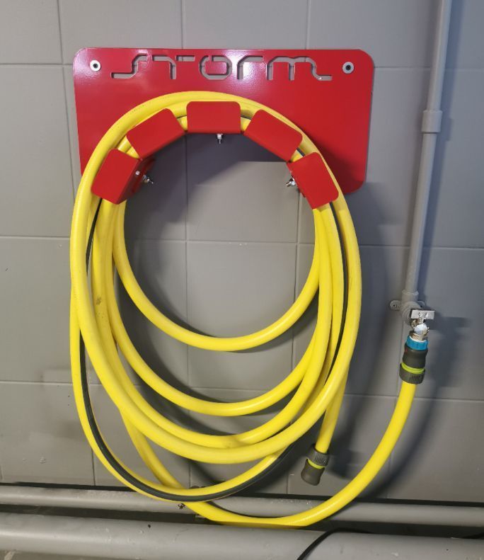 Держатель шланга на стену (универсальный), сталь 2 мм, STORM, арт. MP 0569