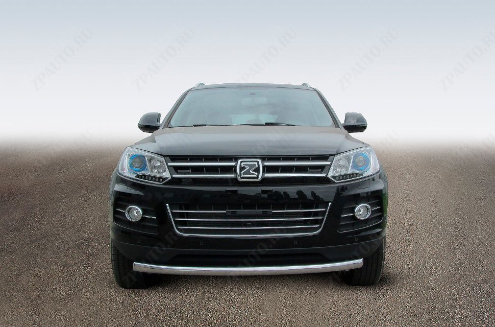 Защита переднего бампера d57 радиусная Zotye T600 (2013-2023) , Slitkoff, арт. ZOT-001