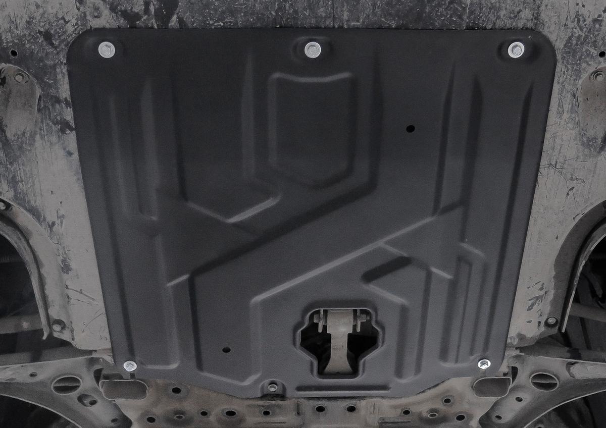 Защита картера и КПП АвтоБроня для Kia XCeed (V - 1.6) 2020-н.в., штампованная, сталь 1.5 мм, с крепежом, 111.02382.1