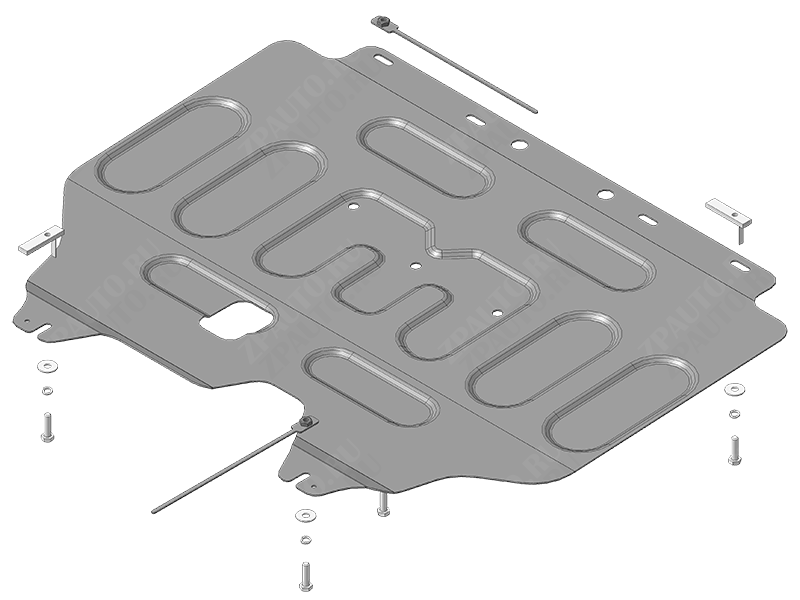 Защита стальная Мотодор (Двигатель, Коробка переключения передач), 2 мм,  для Mitsubishi Xpander Cross  2017- арт. 71301