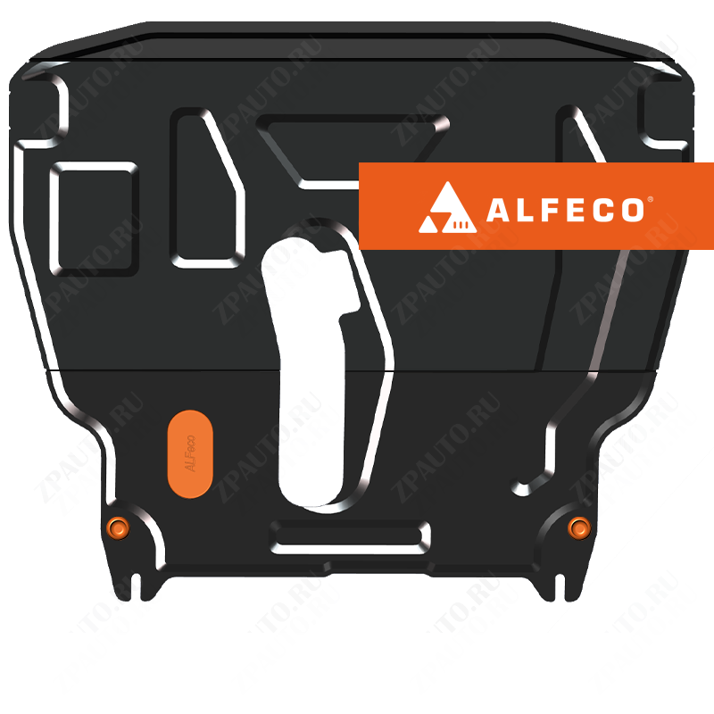 Защита  картера и КПП (большая) Ravon Nexia R3 2016- V-all , ALFeco, сталь 2мм, арт. ALF0505st