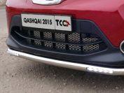 Решетка радиатора нижняя (лист) для автомобиля Nissan Qashqai 2014-, TCC Тюнинг NISQASH14-21