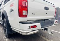 Защита заднего бампера угловая двойная для автомобиля JAC  T8 Pro 2020 арт. JAC.T8P.20.20