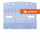 Защита  радиатора и рулевой рейки Kia Stinger  4WD 2017-2022 V-2,0T , ALFeco, алюминий 4мм, арт. ALF11421al