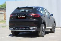 Защита заднего бампера d57 Haval F7 F7x (2019-2023) , Slitkoff, арт. HavF7009