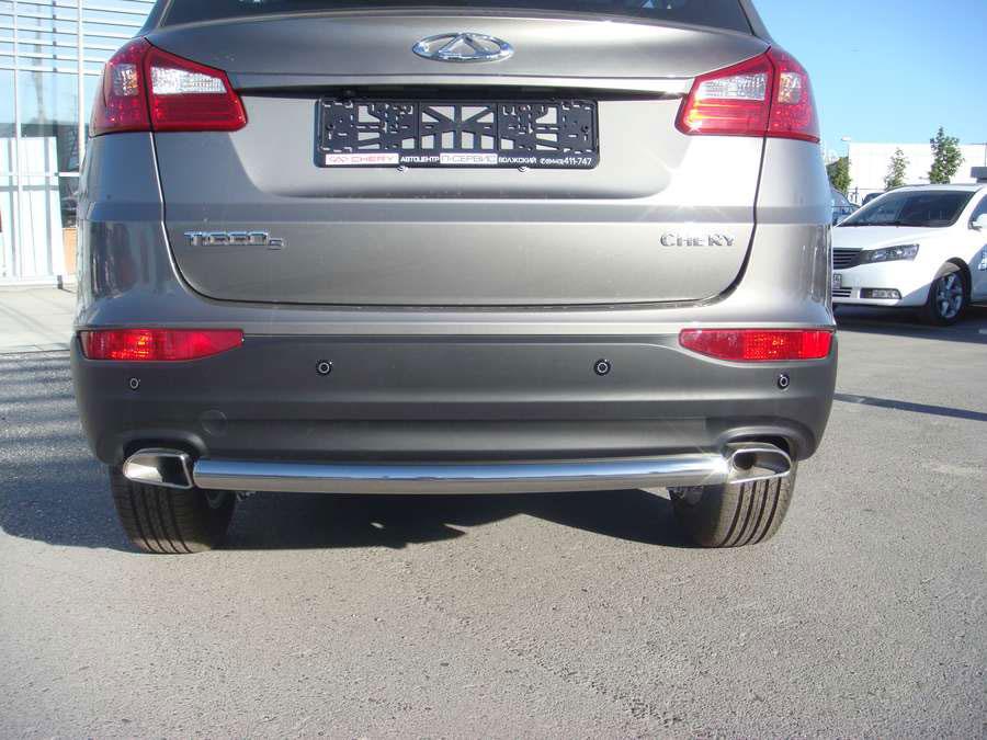 Защита заднего бампера d60 для Chery Tiggo 5 2014-, CHTG.1411, Россия CHTG1411