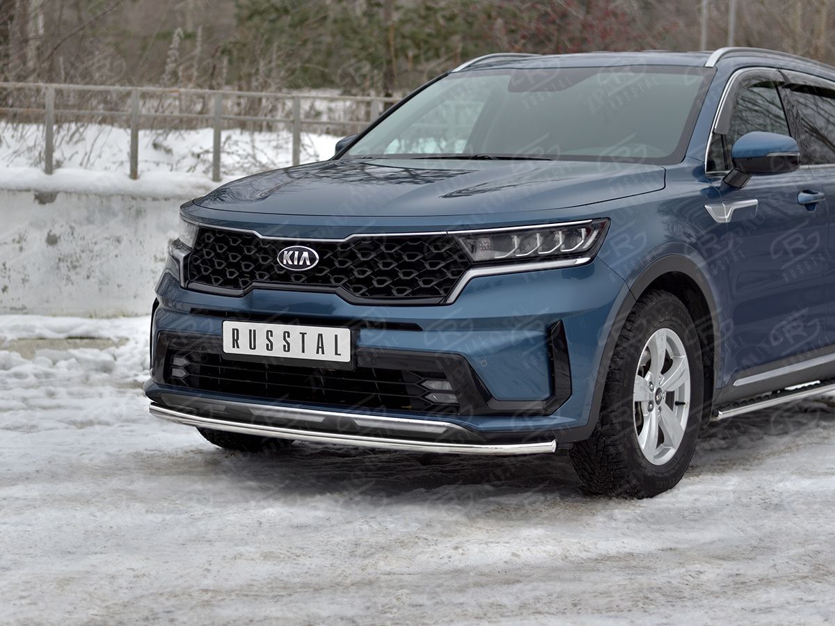 KIA SORENTO 2020- Защита переднего бампера d42 секции KSORZ-004012