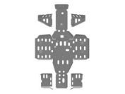 Комплект защиты квадроцикла Stels ATV 300B 2009-, алюминий 4мм, ALFeco, арт. ALF9101al