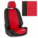 Чехлы для Honda Civic IX Sd, Экокожа, (Черный + Красный), Autopilot арт. kho-tsi-s12-chekr-e