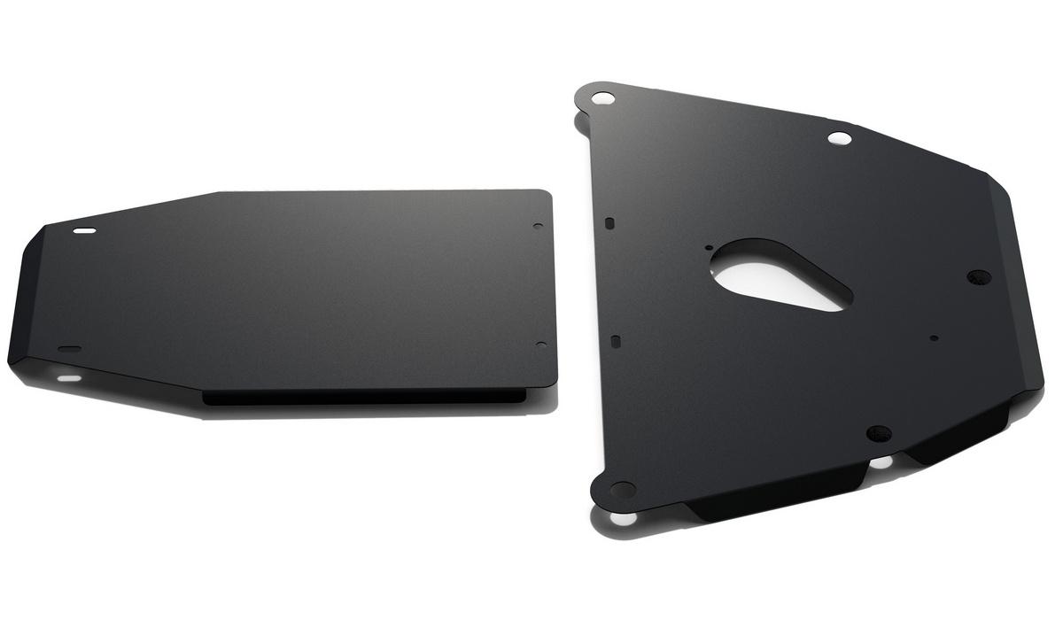 Защита картера и КПП АвтоБроня для BMW 7 серия E65/E66 рестайлинг (V - 3.0; 4.0; 6.0) 2005-2008, сталь 1.8 мм, 2 части, с крепежом, 111.00520.1