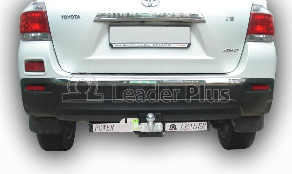 ТСУ для TOYOTA HIGHLANDER 2010-2013 (С НЕРЖАВЕЮЩЕЙ ПЛАСТИНОЙ) тип шара F Leader T119-F(N)