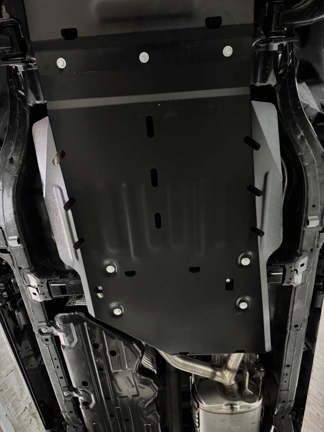 Lexus GX550 (J250) 2023- V-3,4 AT защита стабилизатора поперечной устойчивости, редуктора переднего моста, АКПП и РК (3 части), ALFeco, сталь, 2 мм, арт. ALF1215st