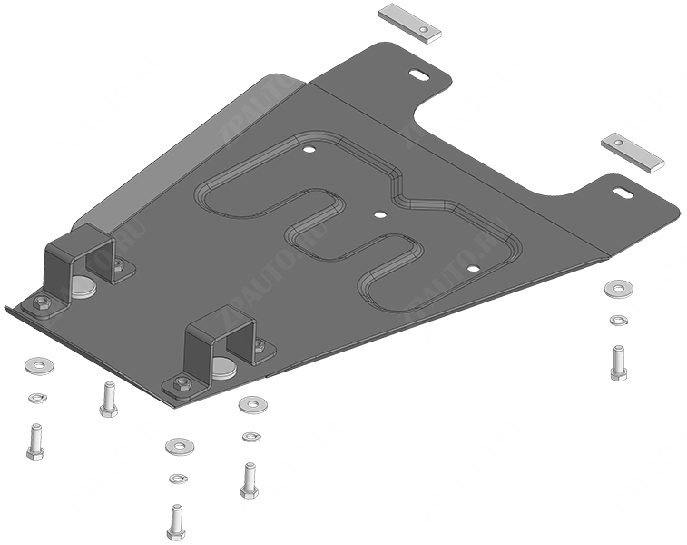 Защита стальная Мотодор (Коробка переключения передач), 2 мм,  Sollers SF1  2025- арт. 78704