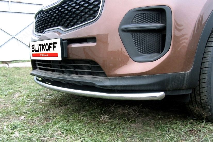 Защита переднего бампера d42 Kia Sportage (2016-2021) , Slitkoff, арт. KSP16-002