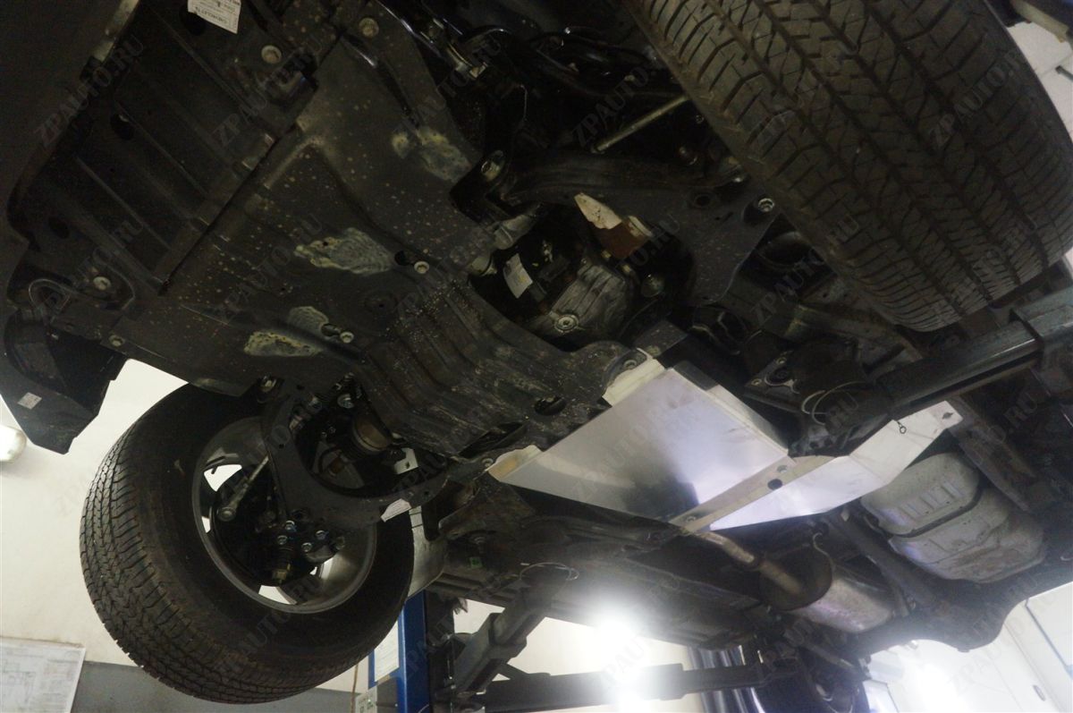 04.18ABC ЗАЩИТА АКПП+РК CHEVROLET TRAIL BLAZER V-2.8TD, (2012-2016) 2 Ч. (АЛЮМИНИЙ 4 ММ)