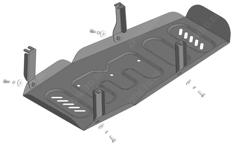 Защита стальная Мотодор (Топливный бак), 2 мм,  SKM M7  2026-2026 арт. 72103