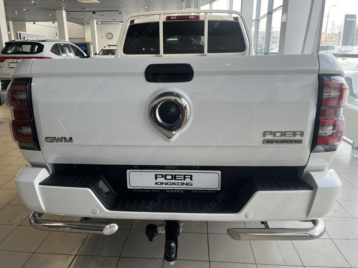 Защита заднего бампера  угловая под фаркоп для автомобиля Great Wall Poer KingKong 2023 арт. GWPKK.23.17