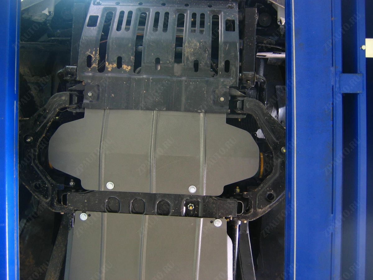 Защита двигателя, кпп стальная Motodor для Tagaz Tager 2008-2014 (2 мм, сталь), 05301