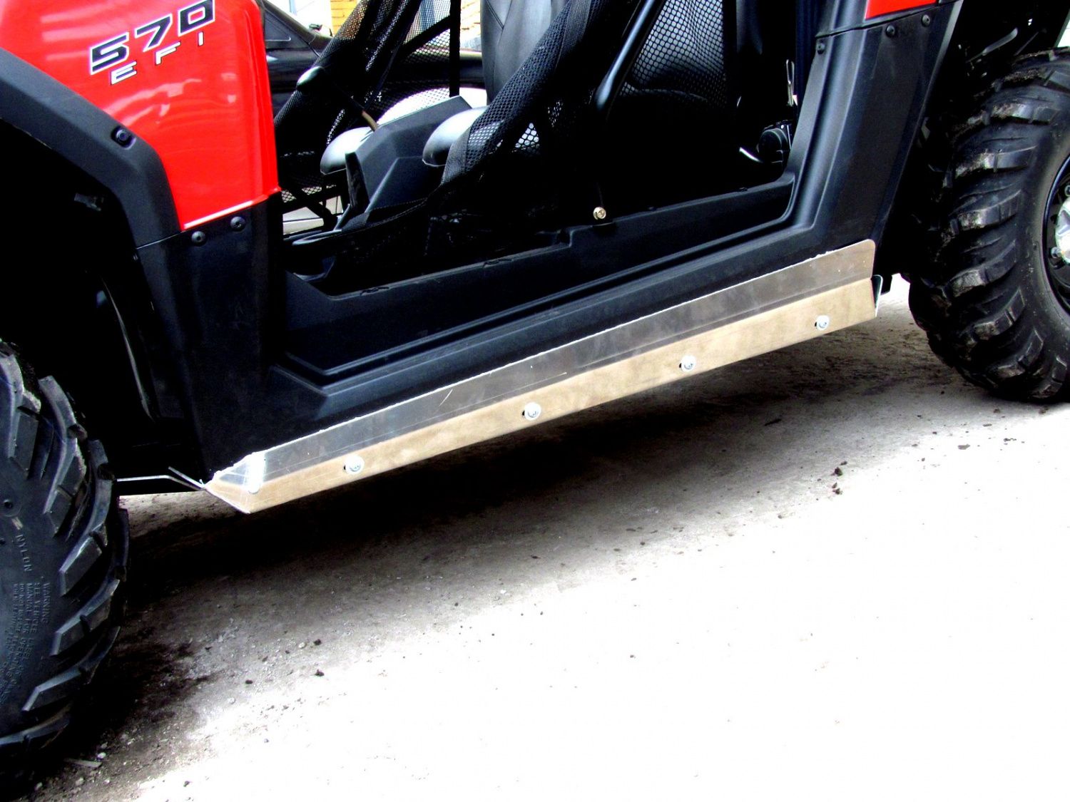 Защита днища для POLARIS RZR 570 2012-19, алюминий 4 мм, STORM, арт. 2394