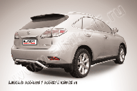 Защита заднего бампера d57 скоба Lexus RX-350 RX-270 (2012-2015) , Slitkoff, арт. LRX35-12.011