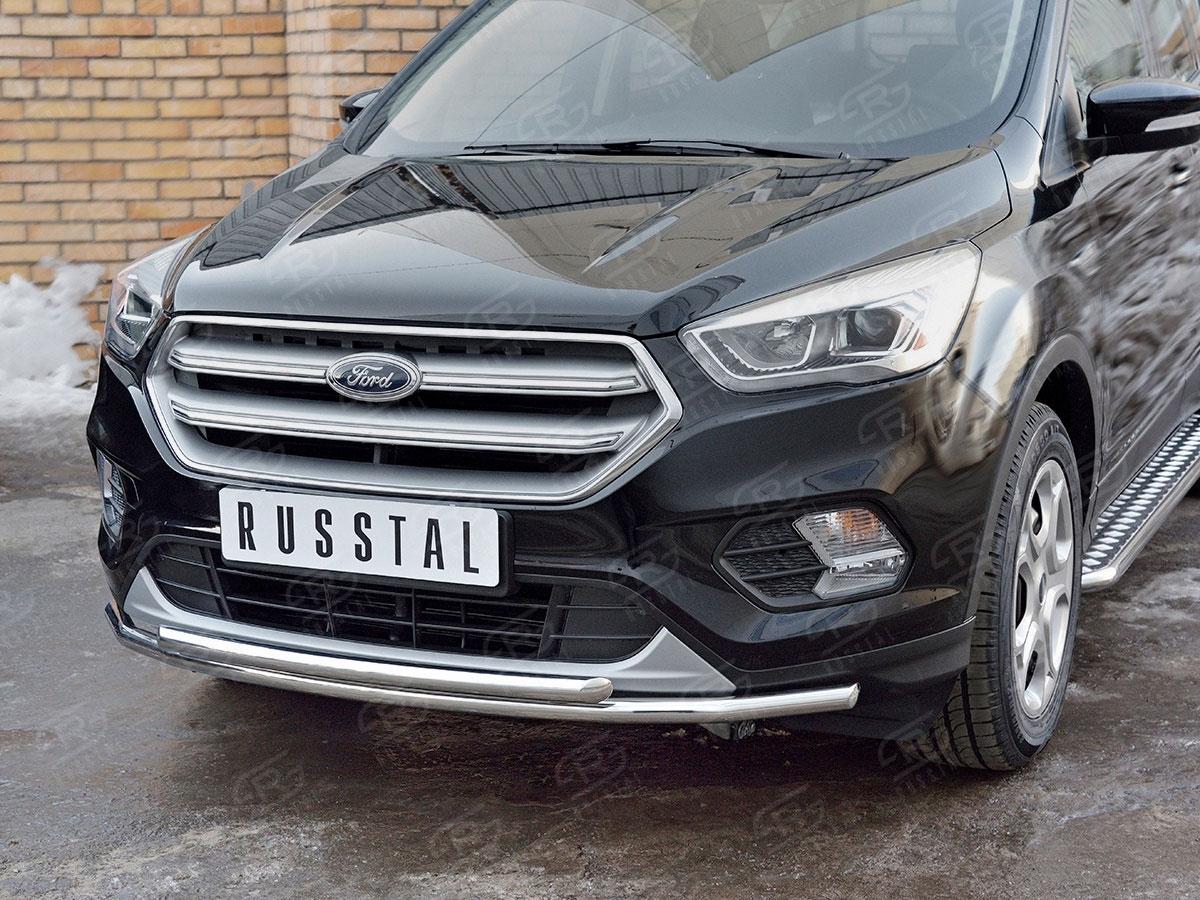 Защита переднего бампера d42/42 Ford Kuga 2016, Slitkoff FGZ-002594