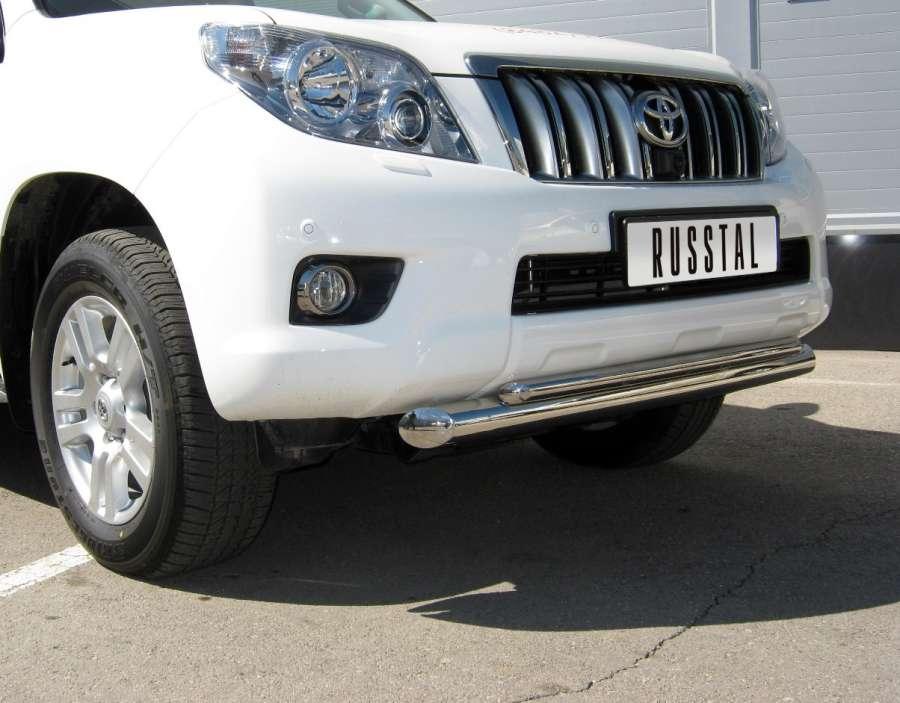 Защита переднего бампера d76/42 для Toyota Land Cruiser Prado 150, Slitkoff PNZ-000472