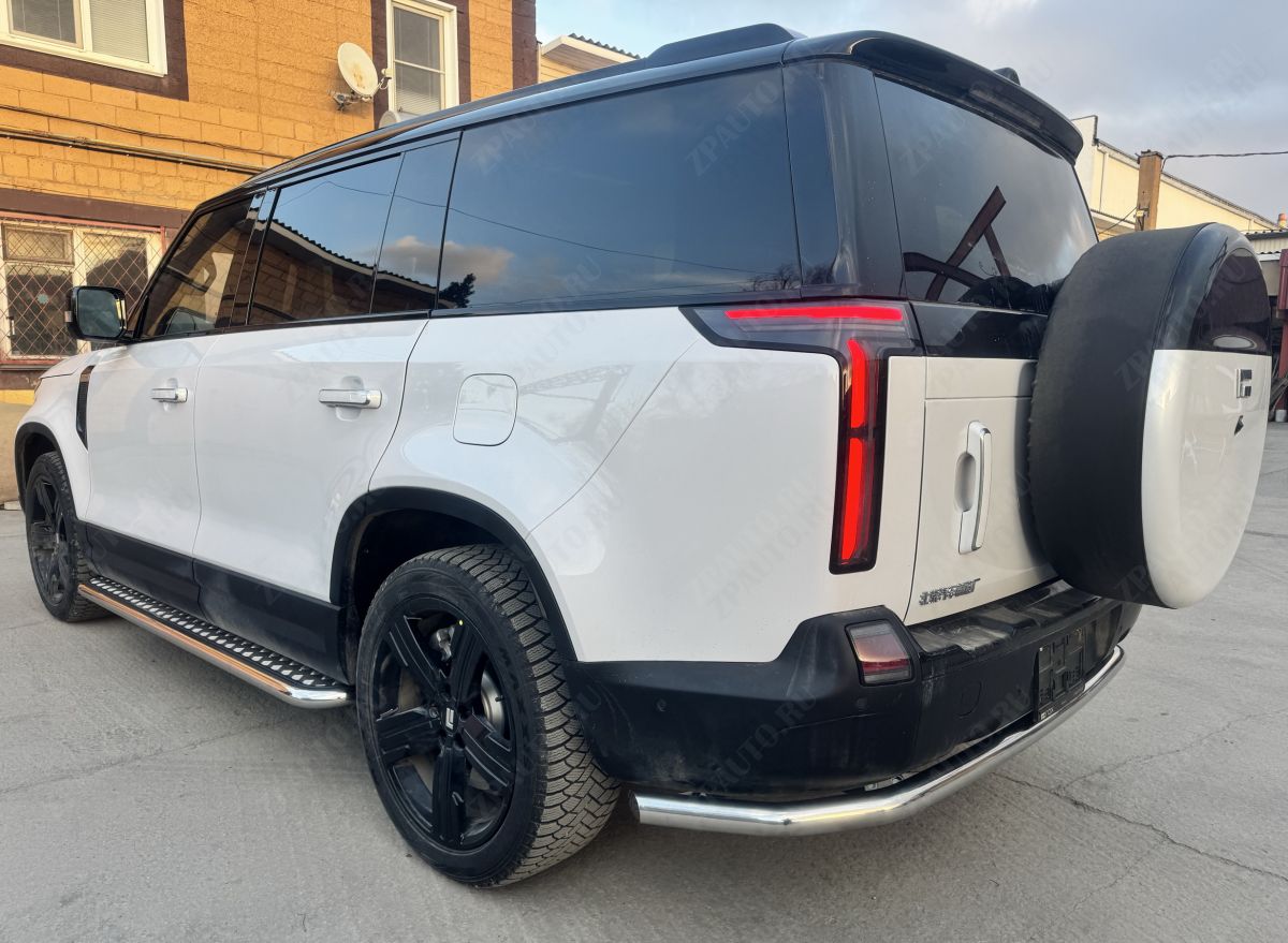 Защита заднего бампера угловая большая для автомобиля ROX 01 2024 арт. ROX.01.24.21
