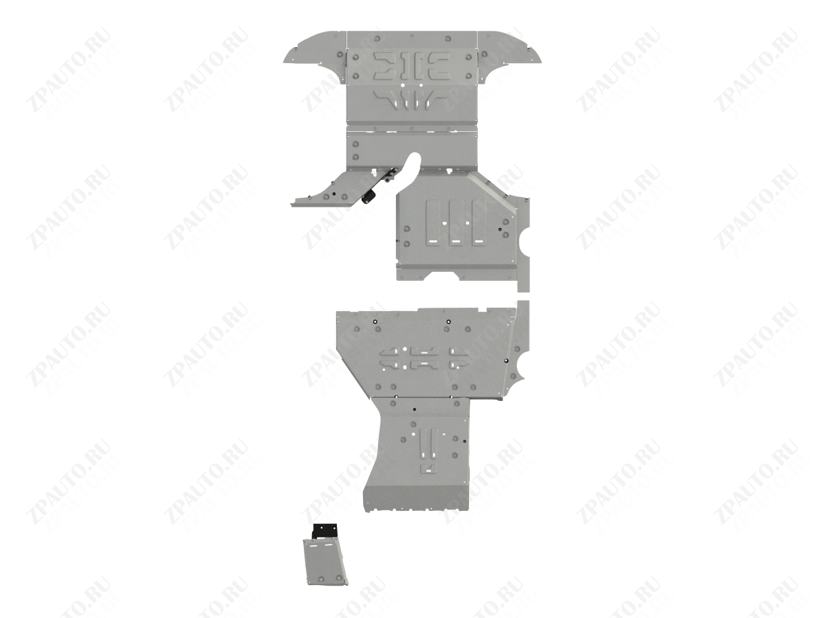Комплект защит  для VOYAH Free 318  2025 - V-1.5T AT FullWD, Sheriff, алюминий AL 4 мм, арт. 60.6538