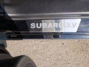 Накладки на пороги (лист зеркальный надпись Subaru XV) 4шт для автомобиля Subaru XV 2012-2017