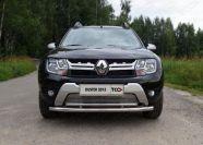 Защита передняя нижняя (двойная) 60,3/42,4 мм для автомобиля Renault Duster 2015-, TCC Тюнинг RENDUST15-03