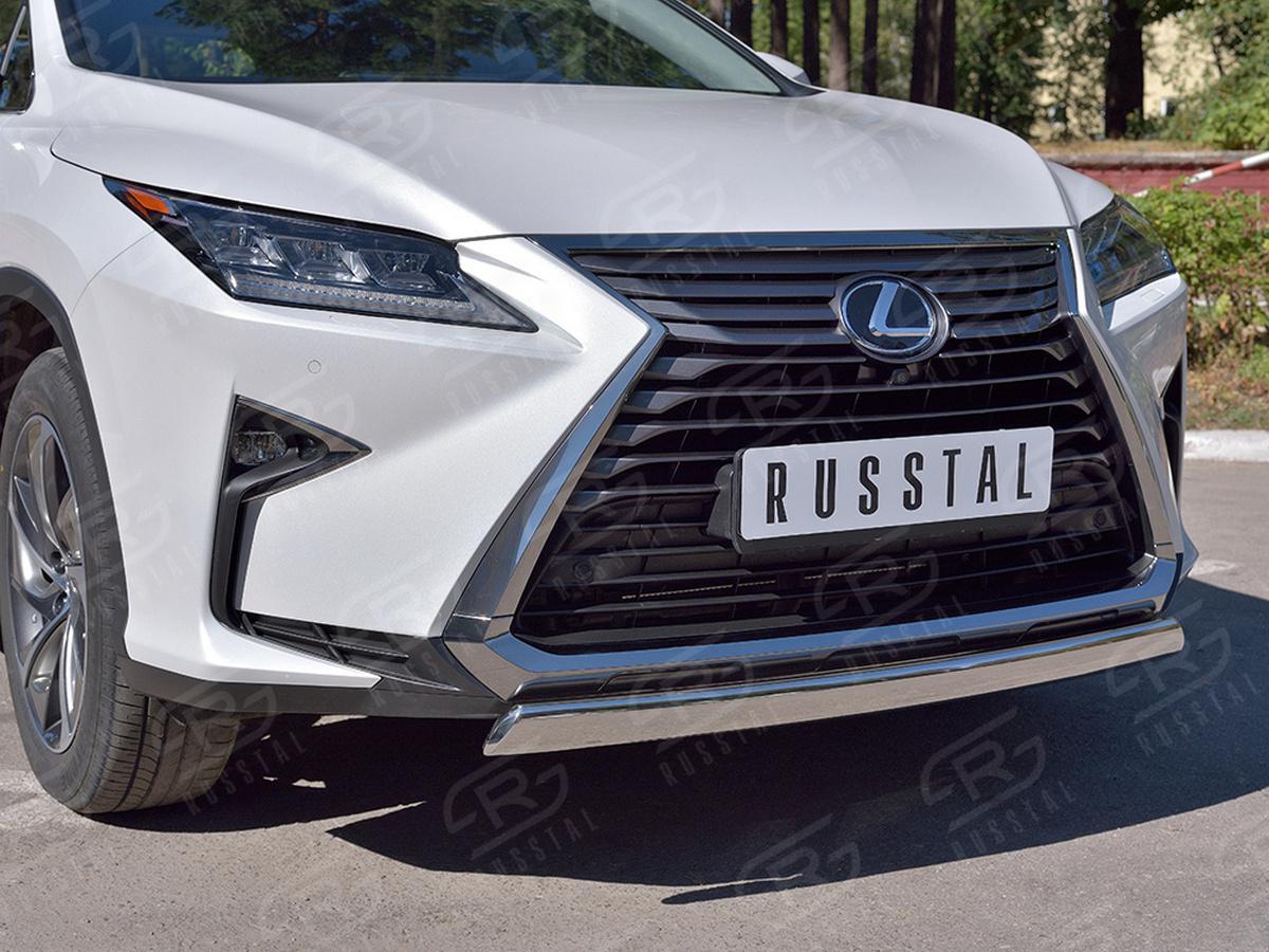 Защита переднего бампера 75х42 дуга LRX3Z-003218 для автомобиля LEXUS RX 350L (not F-Sport) 2018-, Slitkoff
