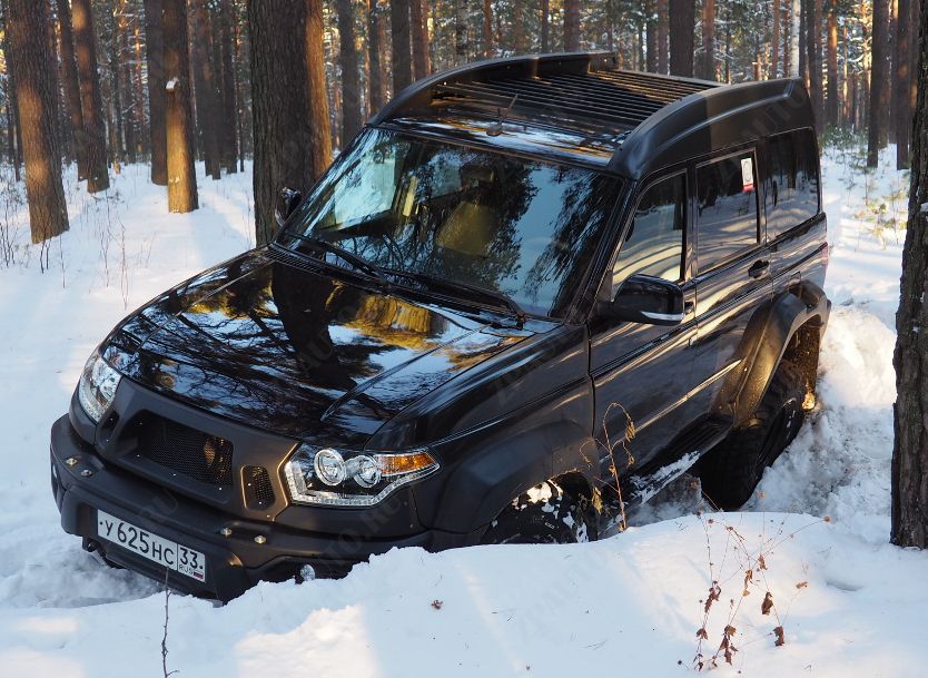 ABC.UAZ.LC.009 БАГАЖНИК НА КРЫШУ UAZ ПАТРИОТ АВС-ДИЗАЙН (НА РЕЙЛИНГИ)
