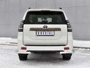 TOYOTA LC PRADO 150 BLACK ONYX 2020- Защита заднего бампера уголки d57 секции-d42 секции LCPZ-003554