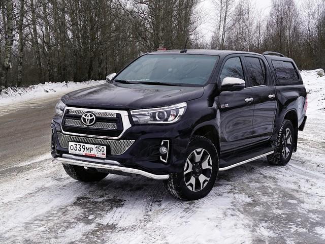 Защита передняя (волна) 60,3 мм для автомобиля Toyota Hilux Exclusive 2018- TCC Тюнинг арт. TOYHILUXEXC18-04