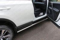 Пороги труба 60,3 мм для автомобиля Toyota RAV4 2015-, TCC Тюнинг TOYRAV15-18