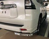 Защита заднего бампера угловая для Toyota Land Cruiser 150 Prado 2019-, Россия TLCPS150.19.18