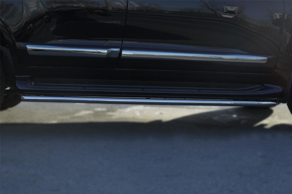 Защита порогов d42 (рестайлинг 2014) для Toyota Land Cruiser 200 2012, Slitkoff TLCT-002003