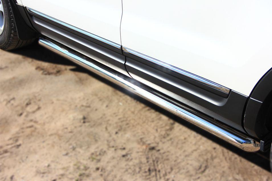 Пороги труба d57 вариант 1 для Ford Explorer 2012, Slitkoff FET-001312