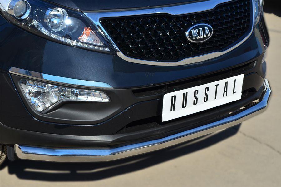 Защита переднего бампера d57 для KIA Sportage 2010-2015, Slitkoff KSGZ-001667