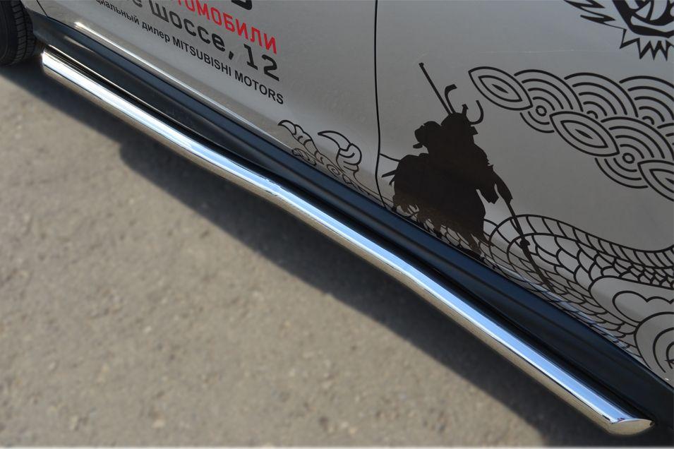 Пороги труба d57 вариант 1 для Mitsubishi ASX 2013, Slitkoff MAST-0013241