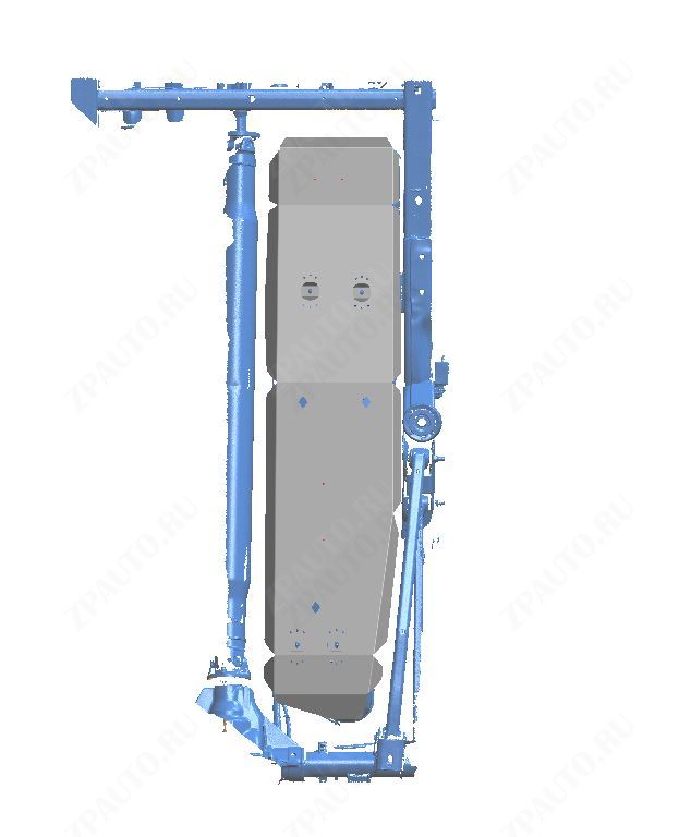 08.21ABC Защита топливного бака FORD F150 RAPTOR ( 2023-) (Алюминий 4 мм)