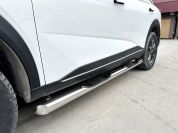 Пороги труба с проступью для автомобиля Haval HAVAL F7 2024 арт. GWF7.24.93